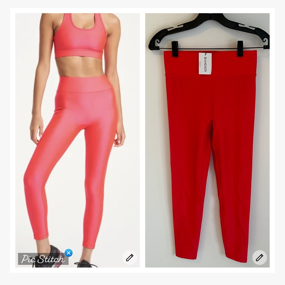 Bandier All Access Center Stage Leggings Watermelon